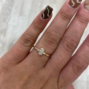 Marisa 14k Yellow Gold Band Ring In White Diamond Kendra Scott